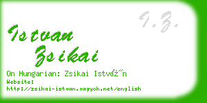 istvan zsikai business card